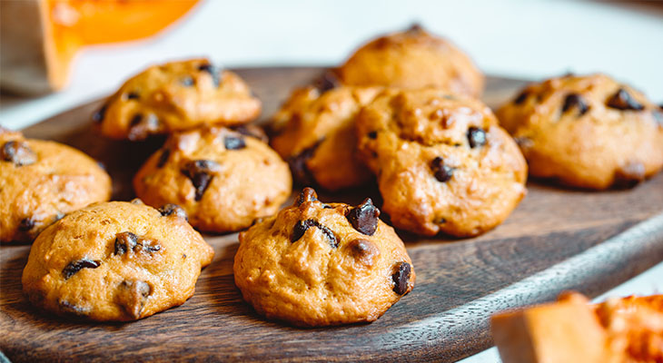 Stock photo of chocolate chip cookies