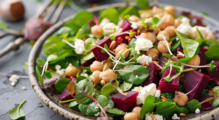 Stock photo of arugula salad