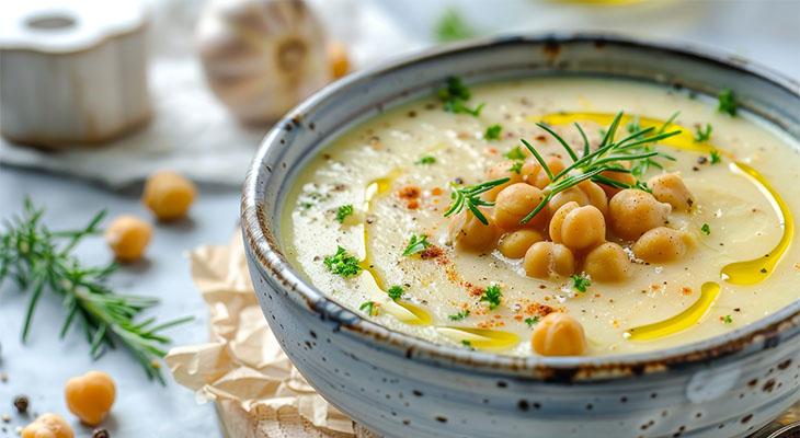 Stock photo of chickpea soup