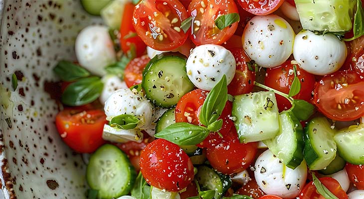 Stock photo of cucumber salad