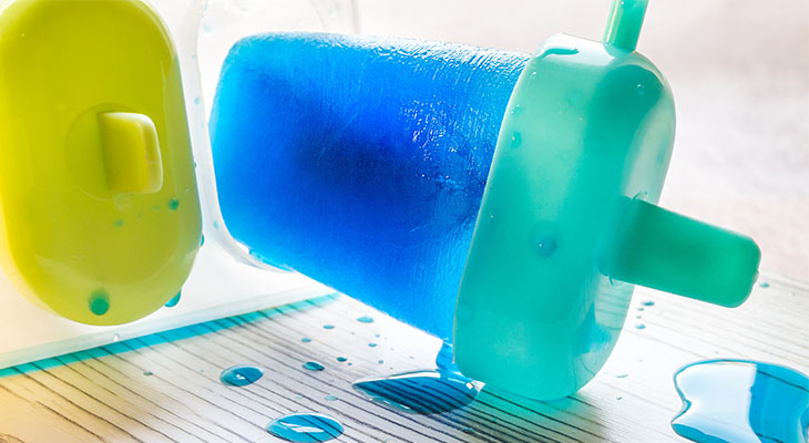Stock photo of blue popsicle