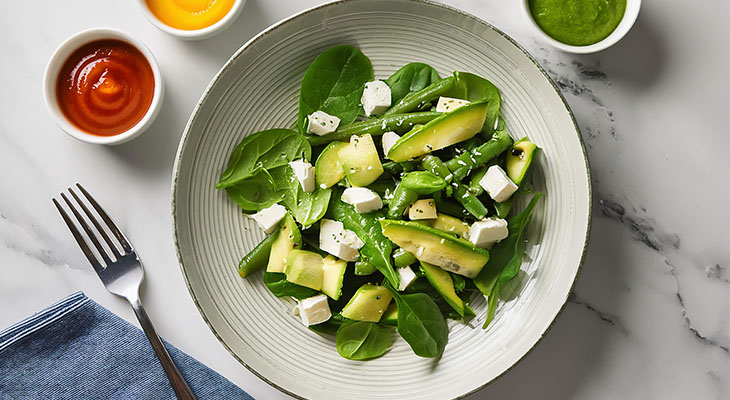 Stock photo of spinach salad