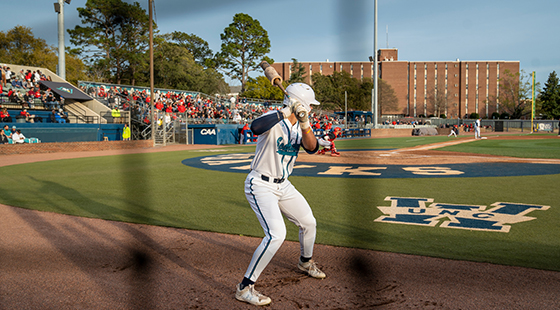 batter on baseball field