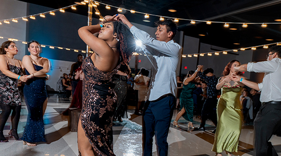 Seahawks dancing at the Centro Homecoming Baile