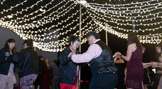 Seahawks dancing at the Centro Homecoming Baile