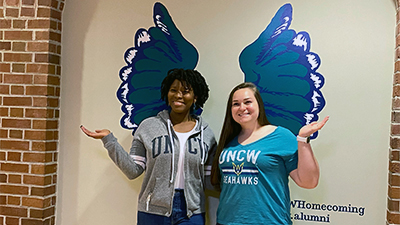Alumnae with Seahawk wings