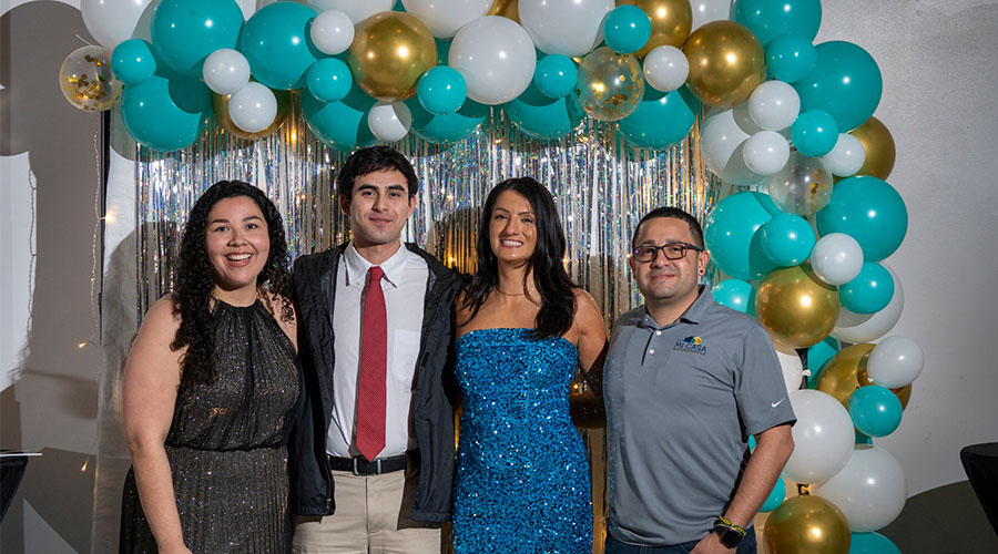 A group photo taken at the 2024 Homecoming Formal: Bajo las Estrellas