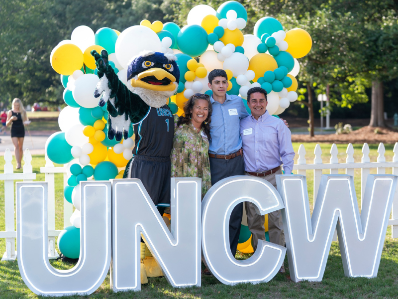 family at event with Sammy