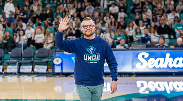 Trevor Todd in Trask Coliseum