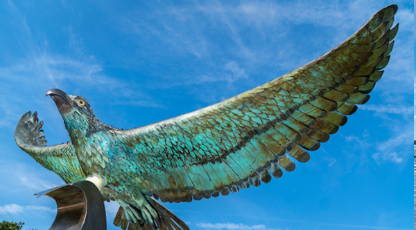 Seahawk Statue