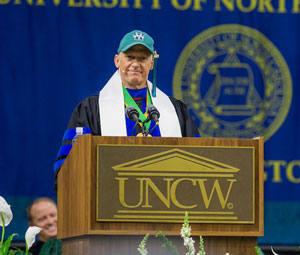 Bill Bolduc speaking at Graduation