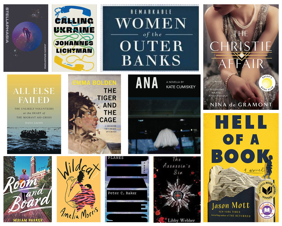 collage of book covers by UNCW authors