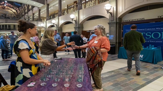 Handing glass