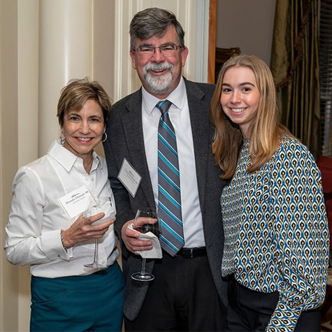 Rhonda '88 and Lloyd '88 with their daughter Margo at the Alumni Awards Dinner