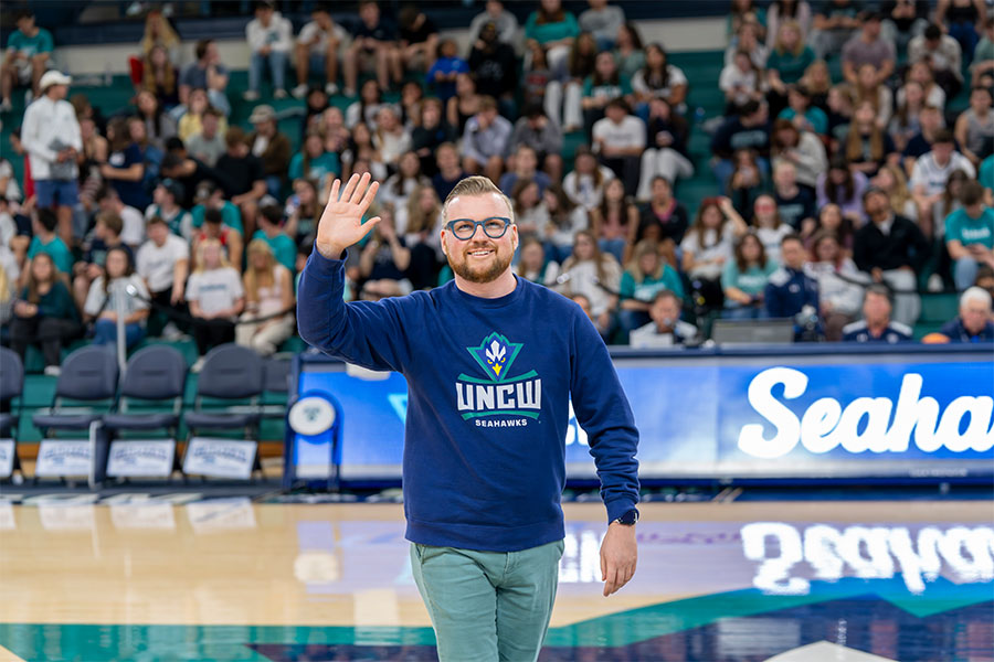 Trevor Todd in Trask Coliseum